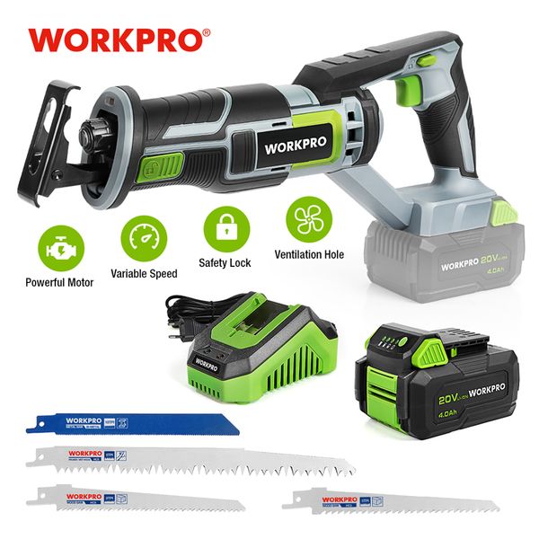 workpro 20v cordless reciprocating saw 1-inch stroke length for wood & metal cutting with 4 saw blades tool kit
workpro 20v cordless reciprocating saw 1-inch stroke length for wood & metal cutting with 4 saw blades tool kit