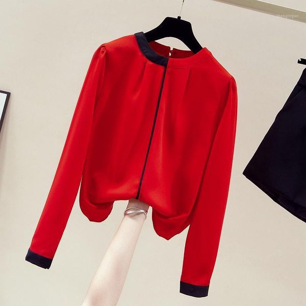 autumn women's long sleeves o neck chiffon shirts ladies casual shirt blouse ol a3672 blouses &, White
autumn women's long sleeves o neck chiffon shirts ladies casual shirt blouse ol a3672 blouses &, White
