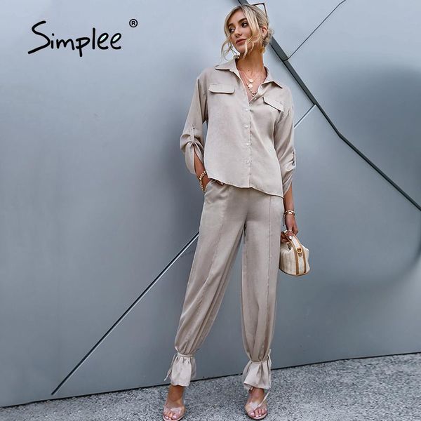 women's two piece pants simplee long sleeves lace up overall suits causal ankle banded suit woman pure color streetwear spring summer s, White
women's two piece pants simplee long sleeves lace up overall suits causal ankle banded suit woman pure color streetwear spring summer s, White