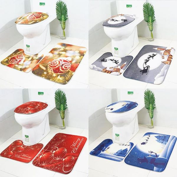 bath mats 3pcs/set bathroom mat set christmas print anti slip kitchen coral fleece floor washable toilet rug @q
bath mats 3pcs/set bathroom mat set christmas print anti slip kitchen coral fleece floor washable toilet rug @q