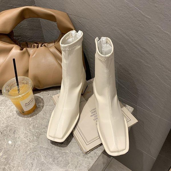boots square head back zipper short woman autumn / winter korean fashion thin high botas mujer, Black
boots square head back zipper short woman autumn / winter korean fashion thin high botas mujer, Black
