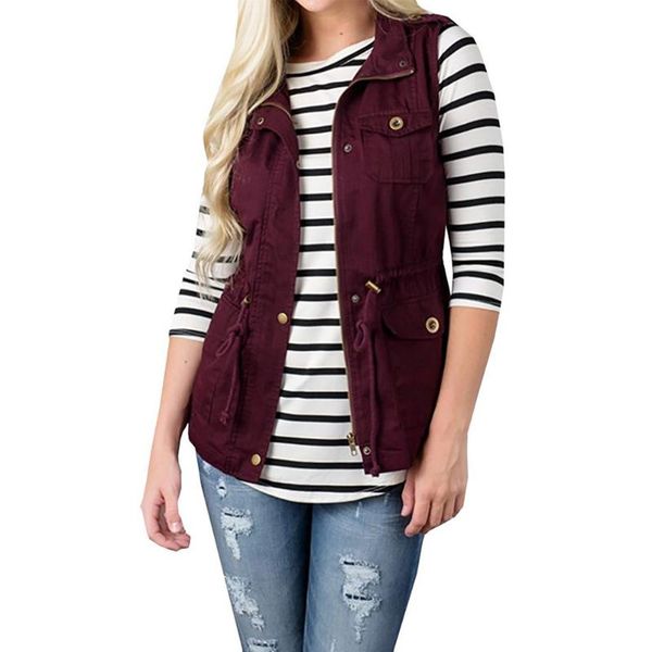 women's vests 2021 fall coat vest sleeveless pocket waistcoat jacket turn-down collar casual zipper s-2xl fashion trench coats, Black;white
women's vests 2021 fall coat vest sleeveless pocket waistcoat jacket turn-down collar casual zipper s-2xl fashion trench coats, Black;white