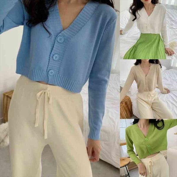 women long sleeve sweater cardigan v-neck button down cropped jacket sweet solid candy color loose knitted coat, White;black
women long sleeve sweater cardigan v-neck button down cropped jacket sweet solid candy color loose knitted coat, White;black