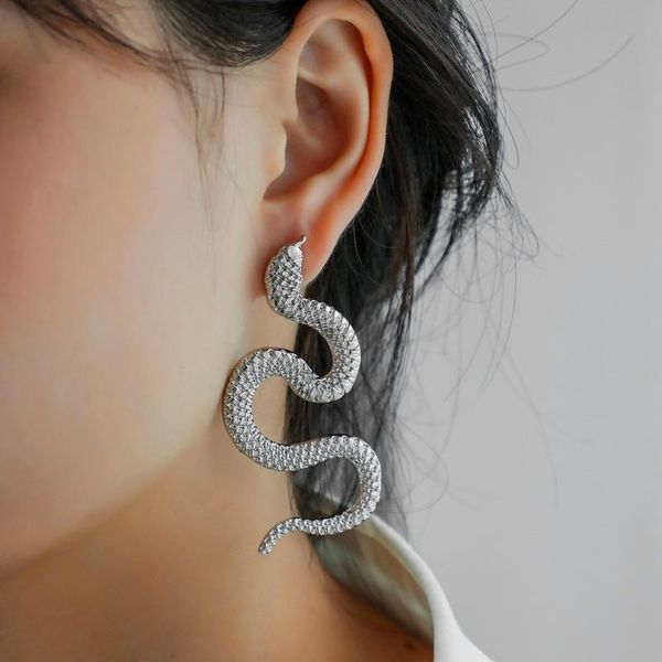 dangle & chandelier origin summer crazy twisted snake earrings for women statement gold color metal animal long drop womens brinco jewelry, Silver
dangle & chandelier origin summer crazy twisted snake earrings for women statement gold color metal animal long drop womens brinco jewelry, Silver