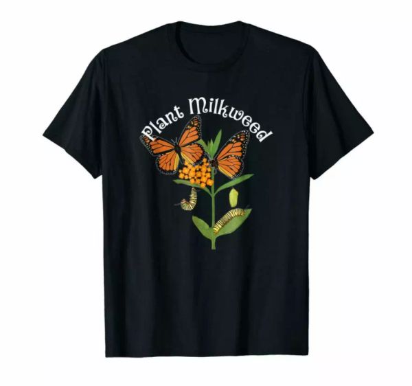 R1 Plant Milkweed Monarch Butterfly Close To Natural Vintage Black T-Shirt S-6XL, White;black
R1 Plant Milkweed Monarch Butterfly Close To Natural Vintage Black T-Shirt S-6XL, White;black