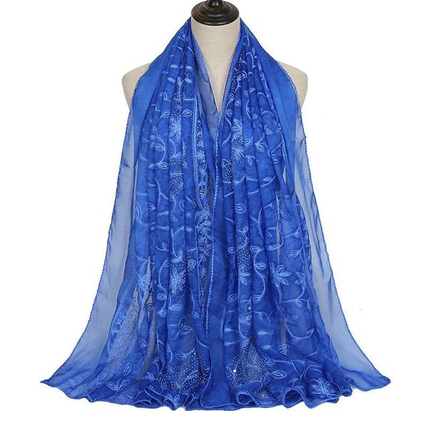 scarves women's autumn and winter style scarf drilling cotton monochrome embroidery long floral four seasons, Blue;gray
scarves women's autumn and winter style scarf drilling cotton monochrome embroidery long floral four seasons, Blue;gray