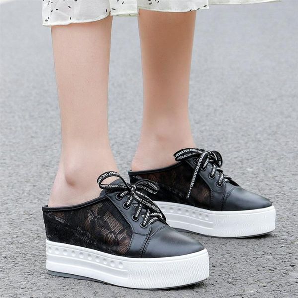 fashion sneakers women genuine leather platform wedges gladiator sandals female lace up high heel party pumps shoes casual, Black
fashion sneakers women genuine leather platform wedges gladiator sandals female lace up high heel party pumps shoes casual, Black