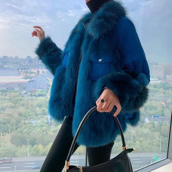 women's fur & faux winter luxury duck down jacket 2021 coat female women clothes jackets real thicken parkas, Black
women's fur & faux winter luxury duck down jacket 2021 coat female women clothes jackets real thicken parkas, Black