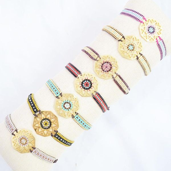 link, chain style rice bead sun copper women's braided bracelet fashion trend personality couple knitting hand-knitted jewelry wholesal, Black
link, chain style rice bead sun copper women's braided bracelet fashion trend personality couple knitting hand-knitted jewelry wholesal, Black