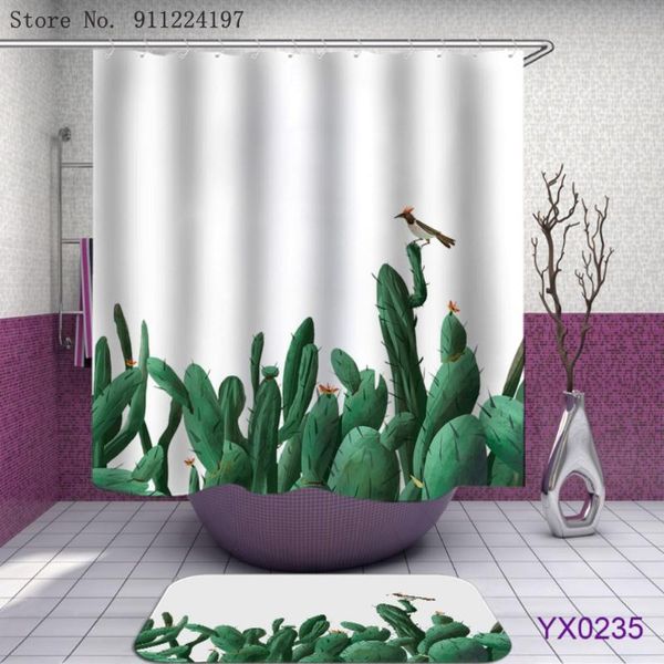 shower curtains cactus waterproof polyester curtain with 12pcs hooks tropical plants non-slip bath mat bathroom decor
shower curtains cactus waterproof polyester curtain with 12pcs hooks tropical plants non-slip bath mat bathroom decor