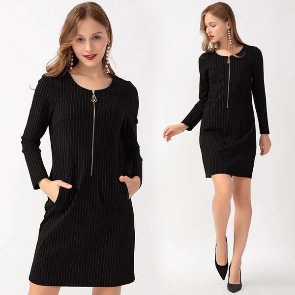 autumn and winter women's temperament is thin plus size blouse fertilizer to increase all-match dress casual dresses, Black;gray
autumn and winter women's temperament is thin plus size blouse fertilizer to increase all-match dress casual dresses, Black;gray