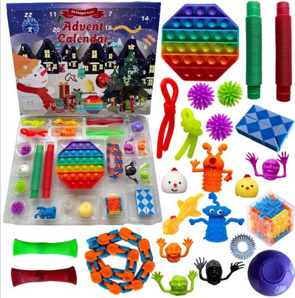 party favor 24pc set christmas fidget toys advent calender blind box gifts dimple decompression toy soft squeeze logical reasoning training
party favor 24pc set christmas fidget toys advent calender blind box gifts dimple decompression toy soft squeeze logical reasoning training