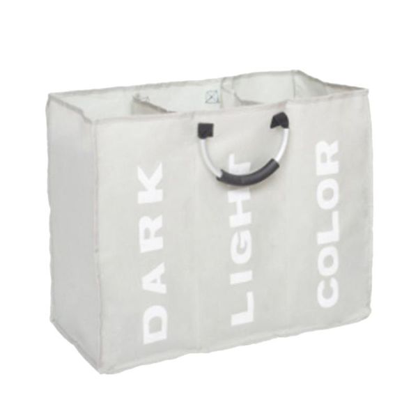 laundry bags 1pc bag 3 slots folding dirty bin handled waterproof hamper (light grey)
laundry bags 1pc bag 3 slots folding dirty bin handled waterproof hamper (light grey)