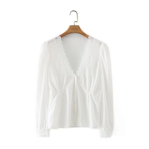 women white blouse lace-neckline long lace cuffed sleeves elegant chic woman shirt femme mujer blusas 210420
women white blouse lace-neckline long lace cuffed sleeves elegant chic woman shirt femme mujer blusas 210420