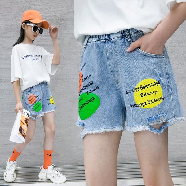 fashion girls mid waist denim shorts baby letter print jeans summer cute kids clothes for teenagers 3-14 years, Blue
fashion girls mid waist denim shorts baby letter print jeans summer cute kids clothes for teenagers 3-14 years, Blue