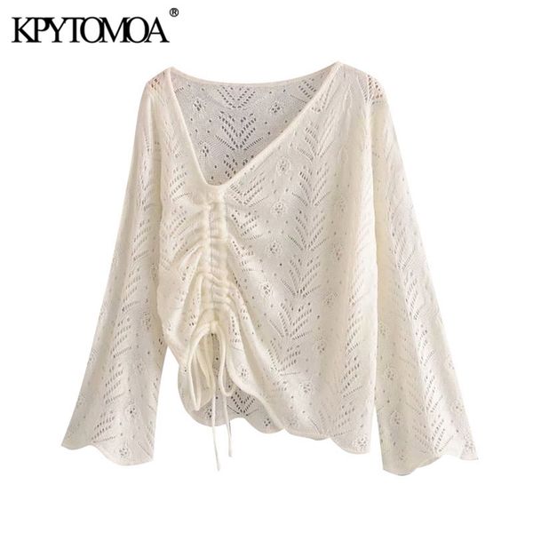 women fashion with drawstring hollow out irregular knitted sweater long sleeve female pullovers chic 210420, White;black
women fashion with drawstring hollow out irregular knitted sweater long sleeve female pullovers chic 210420, White;black