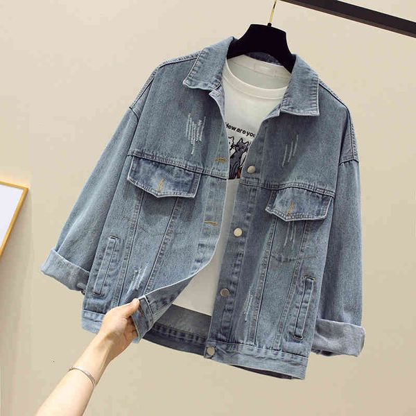 women's jackets spring and summer new korean version of small daisy large size fat mm denim jacket loose thin e9em, Black;brown
women's jackets spring and summer new korean version of small daisy large size fat mm denim jacket loose thin e9em, Black;brown