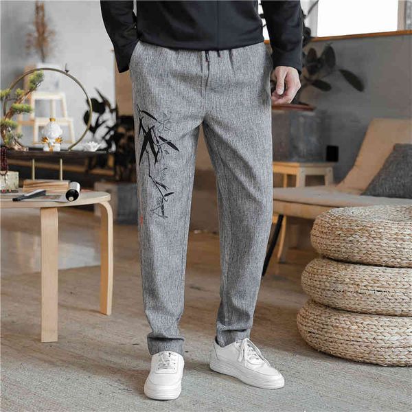 pant spring fashion harem men embroidery linen cotton elastic waist pants chinese style solid man trousers, Black
pant spring fashion harem men embroidery linen cotton elastic waist pants chinese style solid man trousers, Black