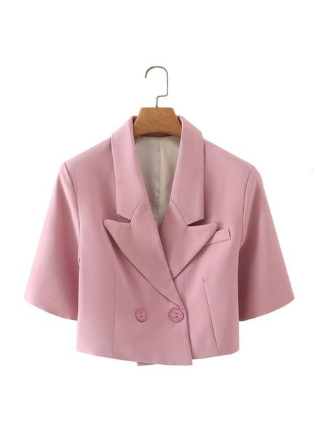 pink small suit coat women's spring and autumn summer thin design temperament short casual top, Black;brown
pink small suit coat women's spring and autumn summer thin design temperament short casual top, Black;brown