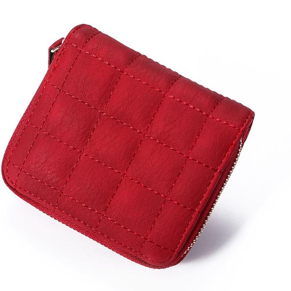 wallets 2021 short pu leather female plaid purses nubuck card holder wallet fashion woman small zipper with coin purse, Red;black
wallets 2021 short pu leather female plaid purses nubuck card holder wallet fashion woman small zipper with coin purse, Red;black