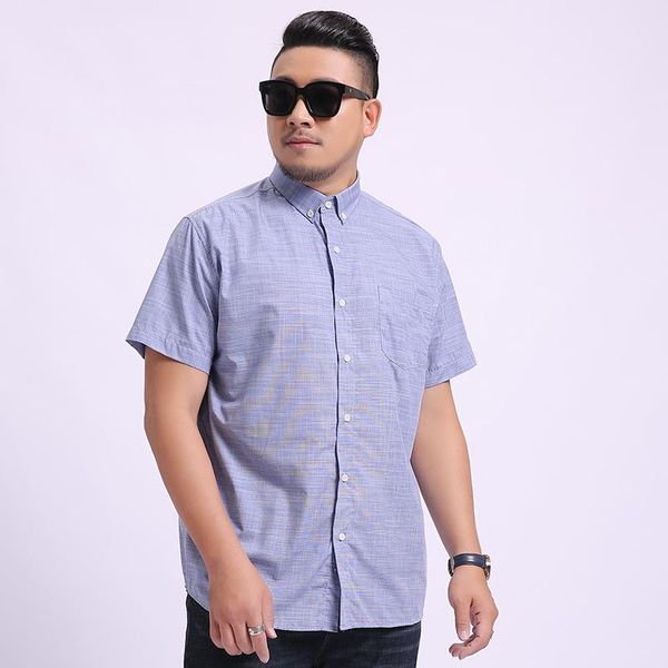 men's casual shirts large size short-sleeved shirt business slub cotton summer thin clothing, White;black
men's casual shirts large size short-sleeved shirt business slub cotton summer thin clothing, White;black