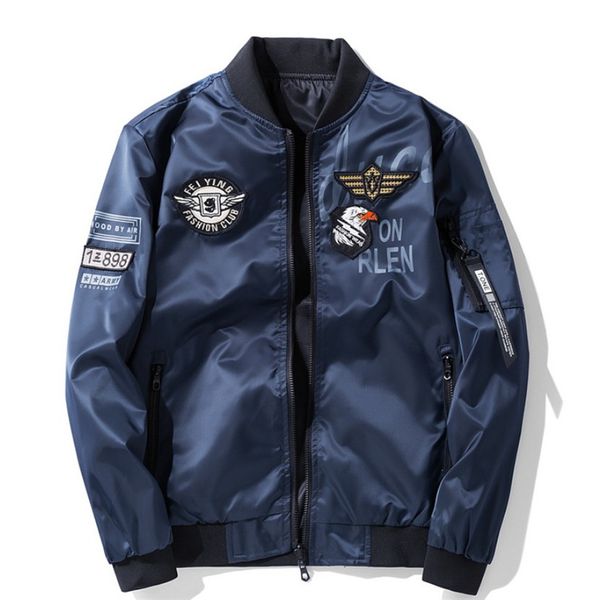 mens flight bomber jackets coat male both sides wear embroidery oversized 7xl casual pilot jacket streetwear men clothing plus size, Black;brown
mens flight bomber jackets coat male both sides wear embroidery oversized 7xl casual pilot jacket streetwear men clothing plus size, Black;brown