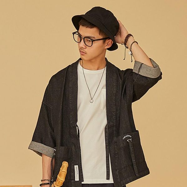 ethnic clothing kimono cardigan men 2021 japanese fashion denim haori samurai karate obi male yukata streetwear kimonos, Red
ethnic clothing kimono cardigan men 2021 japanese fashion denim haori samurai karate obi male yukata streetwear kimonos, Red