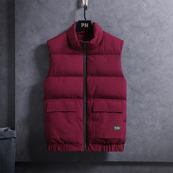 men's vests vest men jacket cotton cotton-padded winter thick warm casual large size zipper mens, Black;white
men's vests vest men jacket cotton cotton-padded winter thick warm casual large size zipper mens, Black;white