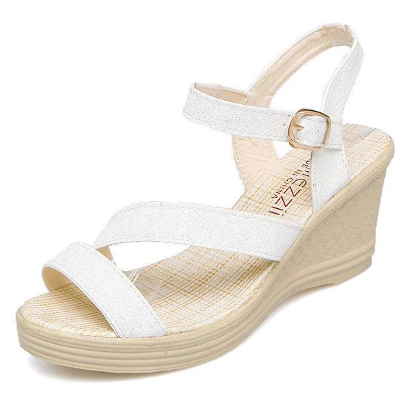 dress shoes summer sandals woman zapatos de mujer casual women's rubber sole studded wedge buckle ankle strap open toe 35-41, Black
dress shoes summer sandals woman zapatos de mujer casual women's rubber sole studded wedge buckle ankle strap open toe 35-41, Black