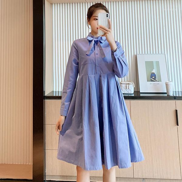 0620# maternity dress spring autumn cotton plain color long sleeves loose stylish pregnant women mom dresses1, White 
0620# maternity dress spring autumn cotton plain color long sleeves loose stylish pregnant women mom dresses1, White
