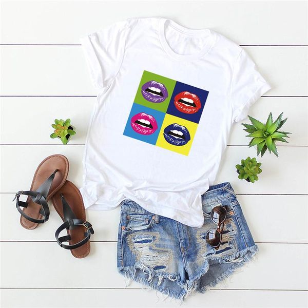 women's t-shirt plus size s-5xl lips print t shirt women shirts 100%cotton o neck short sleeve summer tshirt funny, White
women's t-shirt plus size s-5xl lips print t shirt women shirts 100%cotton o neck short sleeve summer tshirt funny, White