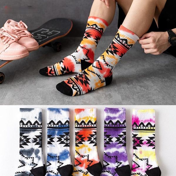 men's socks autumn and winter tie-dye geometric cotton skateboard thickening tube street trend basketball personality fun, Black
men's socks autumn and winter tie-dye geometric cotton skateboard thickening tube street trend basketball personality fun, Black