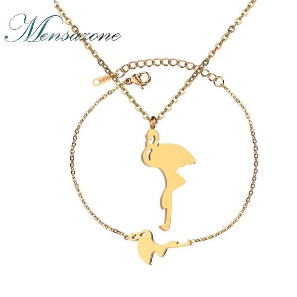earrings & necklace mensazone fashion accessories unique flamingo pendant bracelet for women cute animal jewelry set drop, Silver
earrings & necklace mensazone fashion accessories unique flamingo pendant bracelet for women cute animal jewelry set drop, Silver