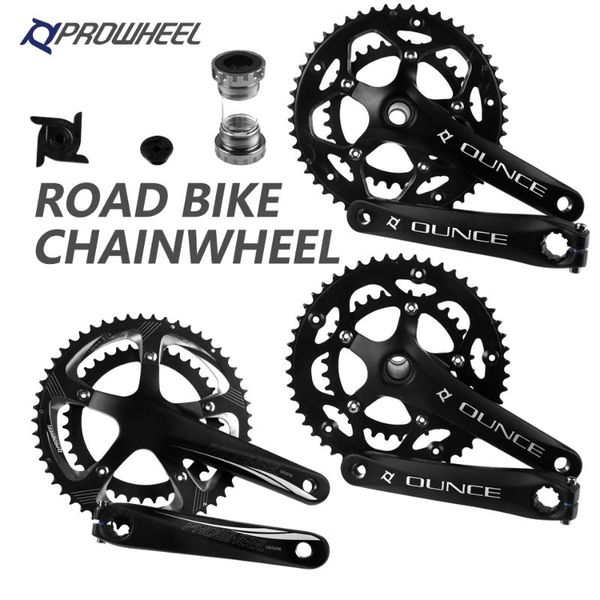 bike heels & chainwheels prowheel road hollow double sprockets crankset 50t-34t 53t-39t 170mm crank 110/130 bcd bottom bracket bicycle
bike heels & chainwheels prowheel road hollow double sprockets crankset 50t-34t 53t-39t 170mm crank 110/130 bcd bottom bracket bicycle