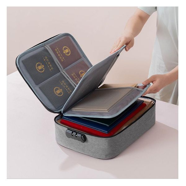 storage bags travel document bag large capacity passport card waterproof file