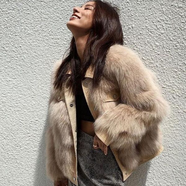 women's fur & faux mink coats women 2021 winter fashion coat elegant thick warm outerwear fake jacket chaquetas mujer, Black
women's fur & faux mink coats women 2021 winter fashion coat elegant thick warm outerwear fake jacket chaquetas mujer, Black