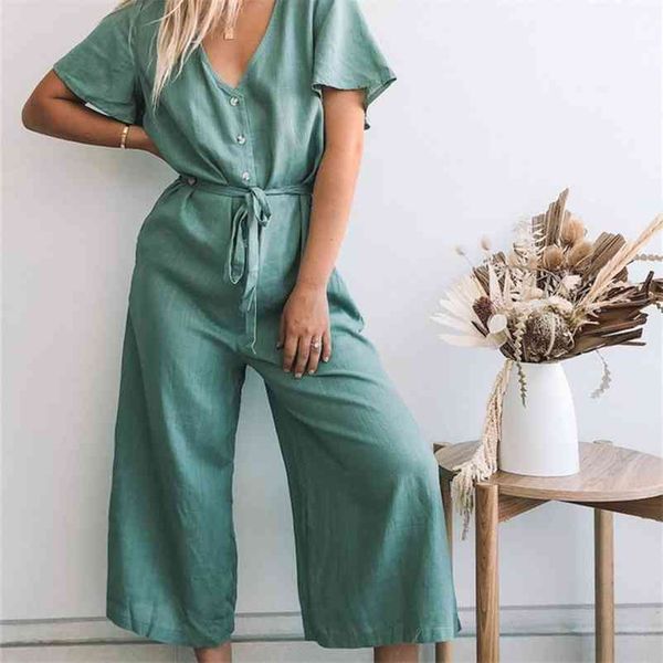 puwd casual woman green loose sashes jumpersuits summer soft slub cotton jmpersuit ladies chic solid beach jumpsuits 210522, Black;white
puwd casual woman green loose sashes jumpersuits summer soft slub cotton jmpersuit ladies chic solid beach jumpsuits 210522, Black;white