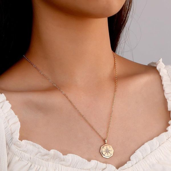 chains necklace woman stars compass women jewellery ladies geometric lovers gold color trendy cute zinc alloy simple halskette, Silver
chains necklace woman stars compass women jewellery ladies geometric lovers gold color trendy cute zinc alloy simple halskette, Silver