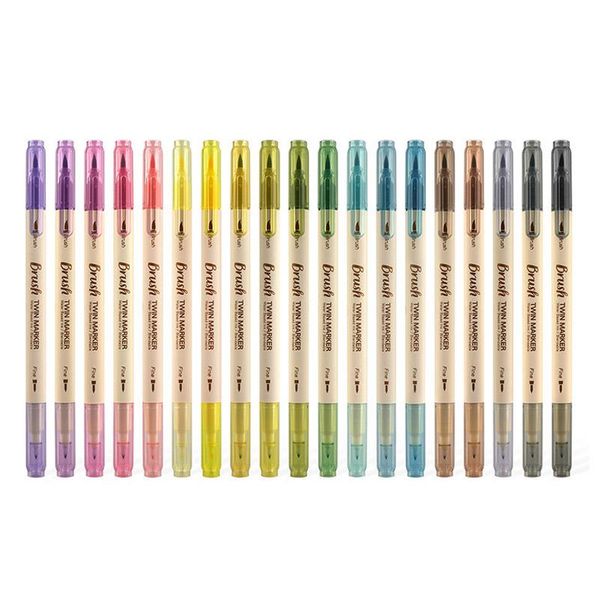 highlighters 3colors/set soft brush double-headed highlighter marker pen retro midliner art for drawing painting supplies stationery, Black;red
highlighters 3colors/set soft brush double-headed highlighter marker pen retro midliner art for drawing painting supplies stationery, Black;red