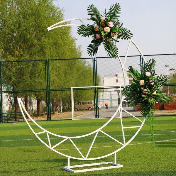 party decoration creativity wedding props moon arch backdrop shelf iron art home crescent background
party decoration creativity wedding props moon arch backdrop shelf iron art home crescent background