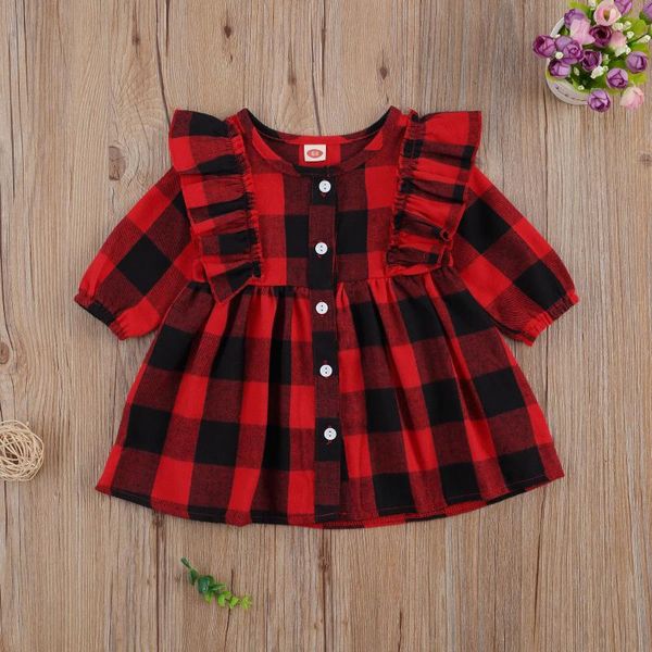 girl's dresses baby & children's christmas 0-24m born princess girls dress ruffles long sleeve plaid print a-line mini outfits, Red;yellow
girl's dresses baby & children's christmas 0-24m born princess girls dress ruffles long sleeve plaid print a-line mini outfits, Red;yellow
