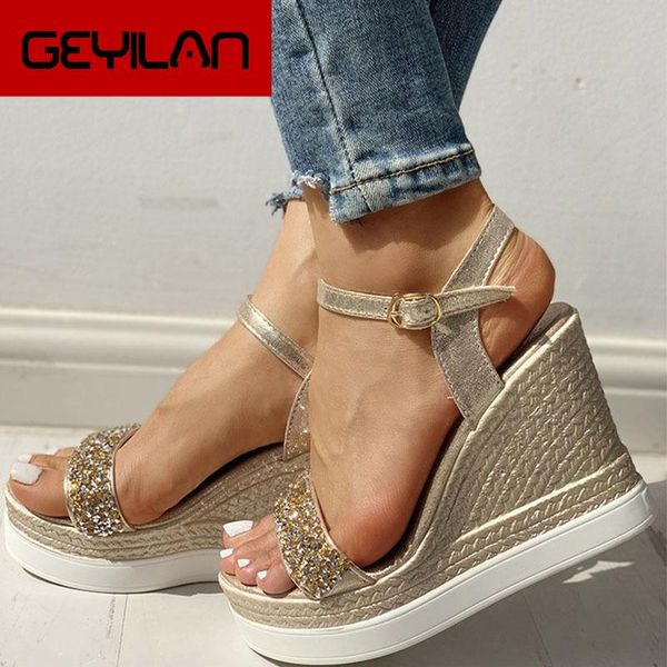 women wedge platform summer sandals gladiator ladies buckle strap bling fashion high heels female casual clog shoes, Black
women wedge platform summer sandals gladiator ladies buckle strap bling fashion high heels female casual clog shoes, Black