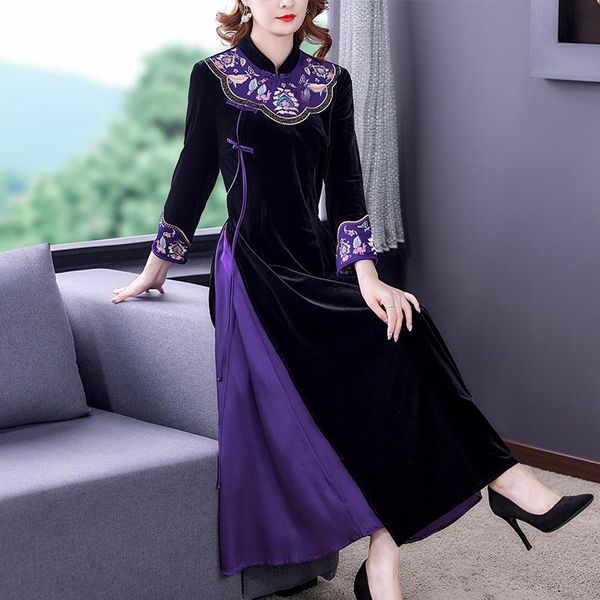 casual dresses zuoman women autumn & winter elegant sequin velvet dress festa female designer party vestidos vintage robe femme, Black;gray
casual dresses zuoman women autumn & winter elegant sequin velvet dress festa female designer party vestidos vintage robe femme, Black;gray