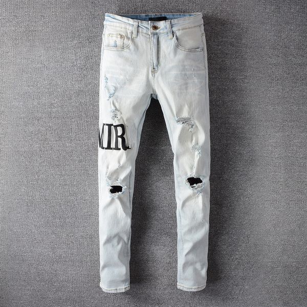 2022 fashion skinny mens luxury designer denim jean holes trousers biker pants 650 jeans size 28-40, Blue
2022 fashion skinny mens luxury designer denim jean holes trousers biker pants 650 jeans size 28-40, Blue