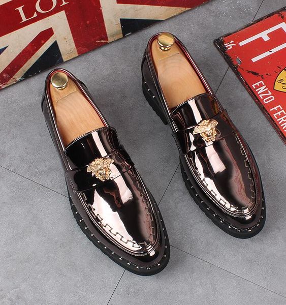 luxury mules men genuine leather shoes metal chain casual wedding party loafers leathers stylist gentleman shoe eu39-44, Black
luxury mules men genuine leather shoes metal chain casual wedding party loafers leathers stylist gentleman shoe eu39-44, Black