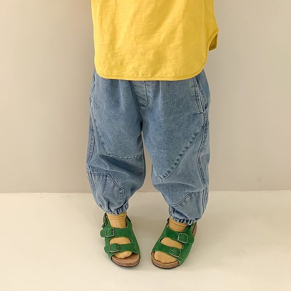 spring kids fashion patchwork harem jeans boys and girls casual cargo denim pants 210508, Blue
spring kids fashion patchwork harem jeans boys and girls casual cargo denim pants 210508, Blue