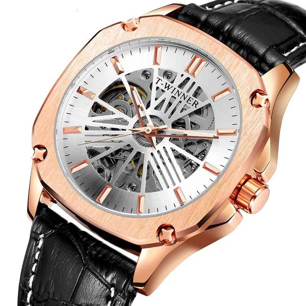 t-winner new watches steampunk square men rose-gold skeleton car mechanical artistic leather gift box ship, Slivery;brown
t-winner new watches steampunk square men rose-gold skeleton car mechanical artistic leather gift box ship, Slivery;brown