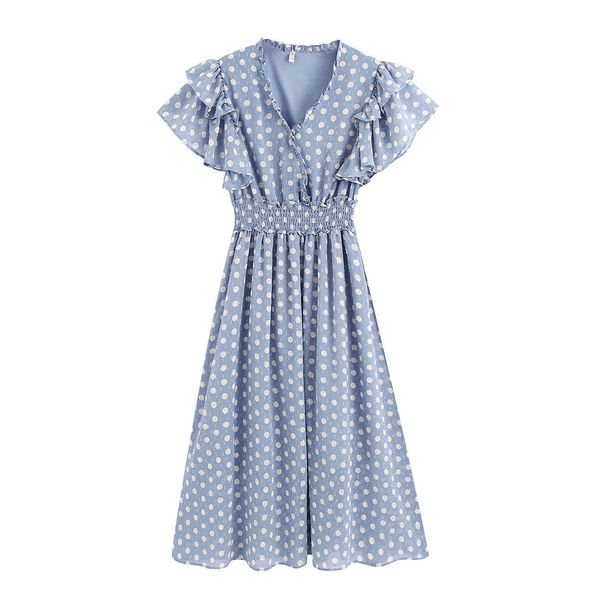casual dresses women polka dot print party evening es v-neck vintage frence style ruffle trim long spring summer y3x2, Black;gray
casual dresses women polka dot print party evening es v-neck vintage frence style ruffle trim long spring summer y3x2, Black;gray