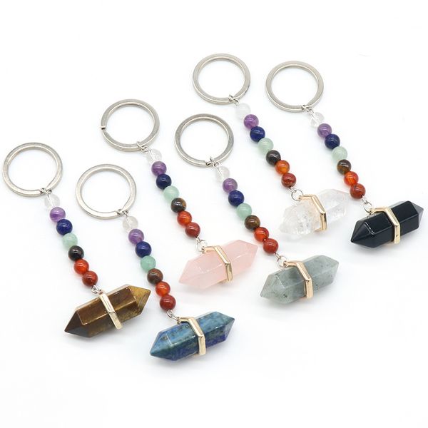 7 chakra beads charms natural stone pillar key rings keyring fashion healing reiki keyholder boho jewelry car keychain for women, Slivery;golden
7 chakra beads charms natural stone pillar key rings keyring fashion healing reiki keyholder boho jewelry car keychain for women, Slivery;golden