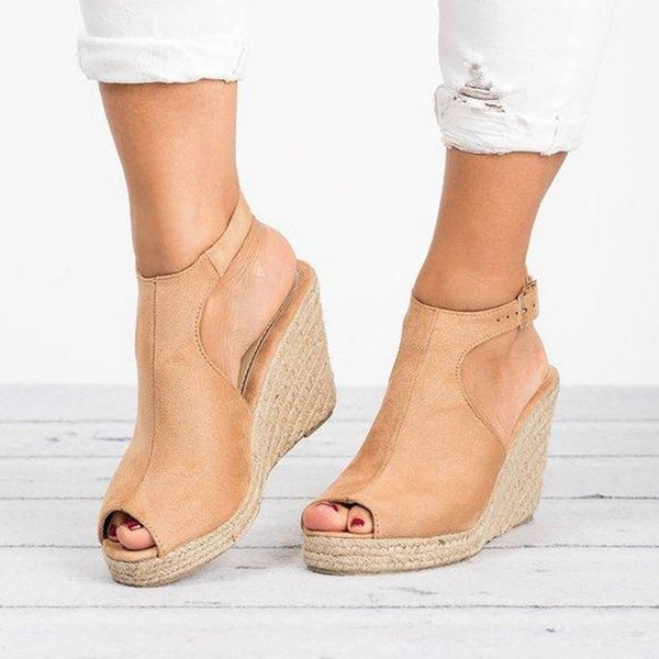 women summer wedge sandals female ankle buckle platform retro high heel fashion open toe ladies shoes, Black
women summer wedge sandals female ankle buckle platform retro high heel fashion open toe ladies shoes, Black